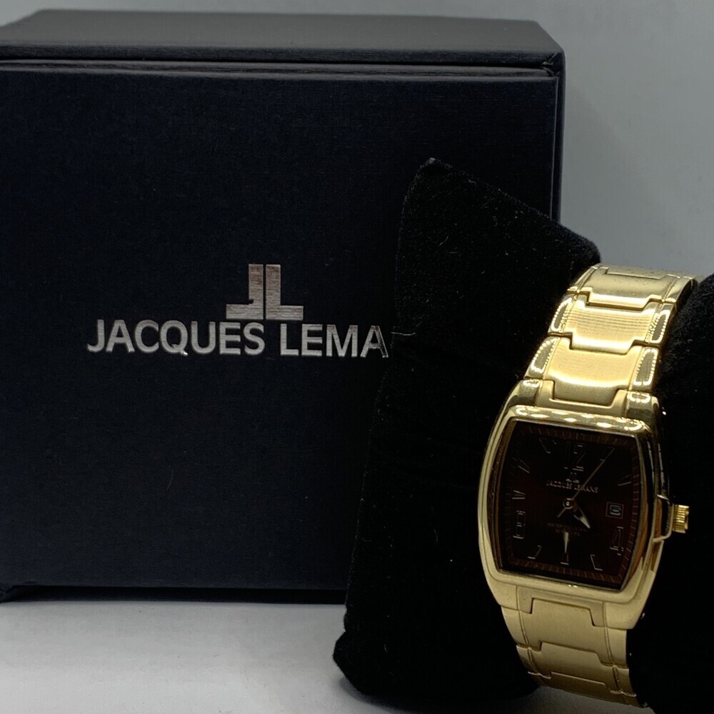 Jacques Lemans 1-1093G Women Gold Stainless Steel Analog Dial Quartz Watch ABA52